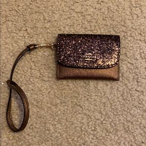Mini Coach Wristlet